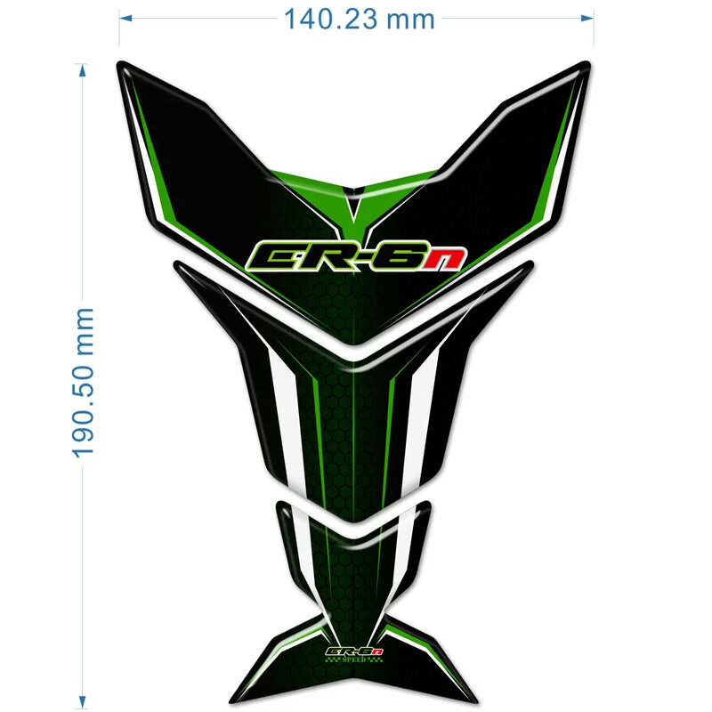 Untuk Kawasaki ER6N ER-6N lencana Emblem perlindungan lutut 6N bantalan tangki sepeda motor pelindung stiker Fairing 2014 2015 2019 2020