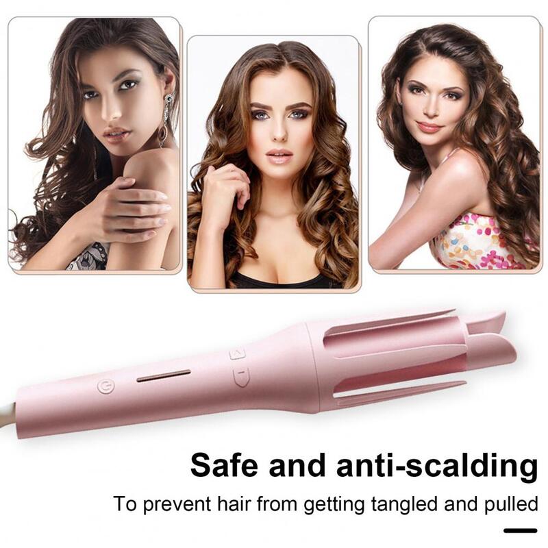 Automatic Hair Curling Iron Professional Hair Curling Iron with Adjustable Temperatures Long Barrel Ceramic Plate for Women