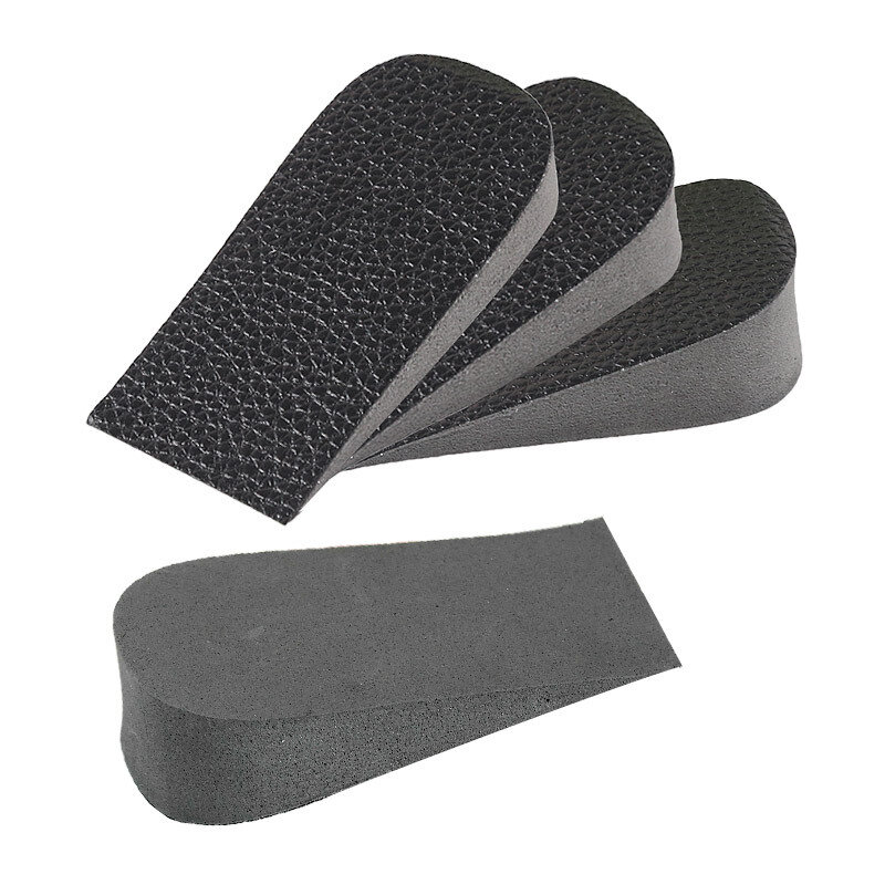 Unisex Hard PU Leather Altura Aumentar Palmilha, Sneakers Heel Insert, Aumentar meia palmilhas, almofadas de sapato, 1-3cm, 1 par