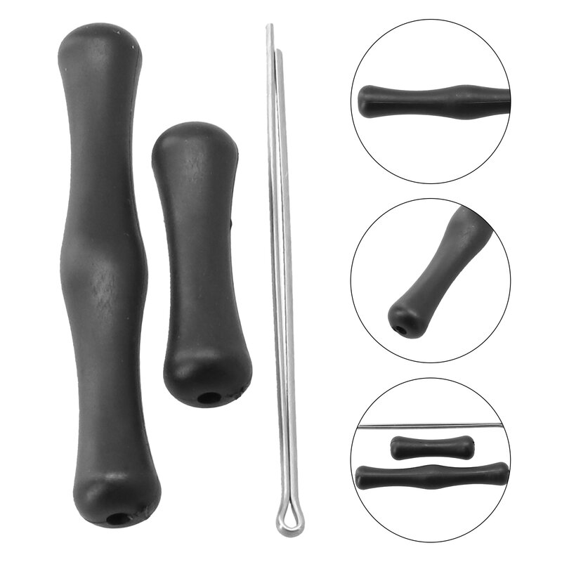 Protège-doigts en silicone pour arc classique, accessoire de tir à l'arc, disponible en noir et bleu, 2 pièces