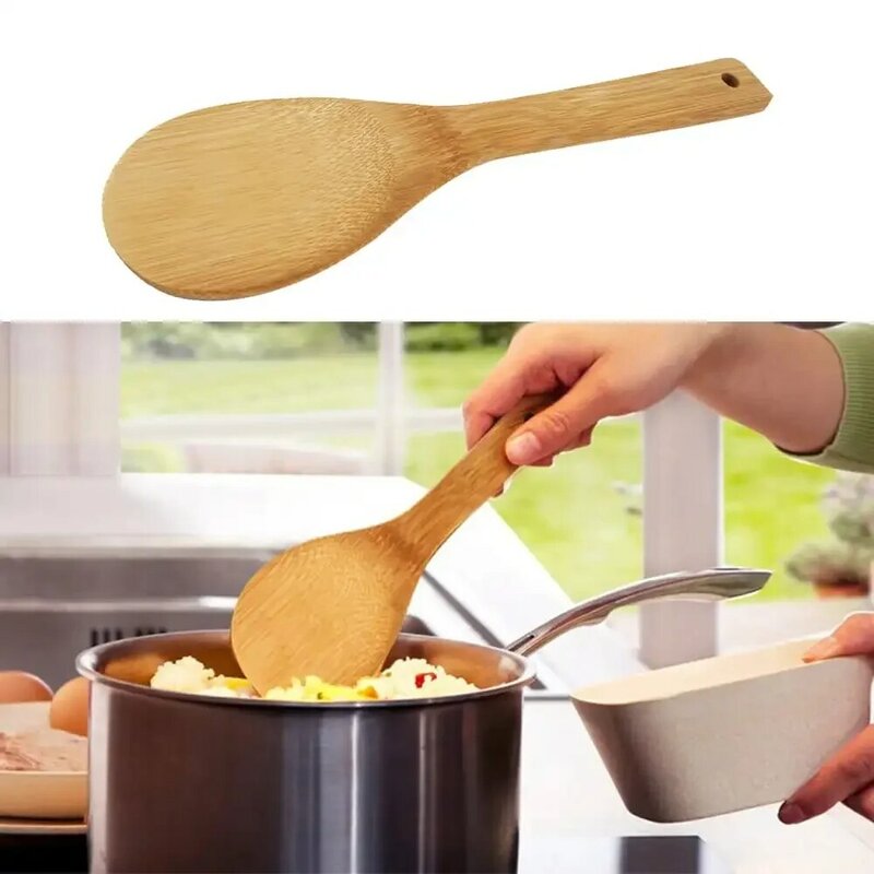 FNGZ peralatan makan memasak kayu, sendok dapur alat Spatula krem