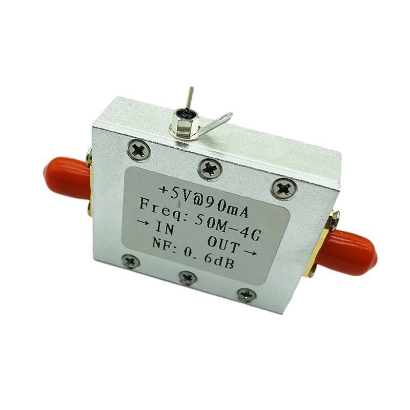 Amplificador de banda larga de baixo ruído, entrada LNA para módulo RF, fácil instalação, NF, 0.6DB, alta densidade, 0.05-4G