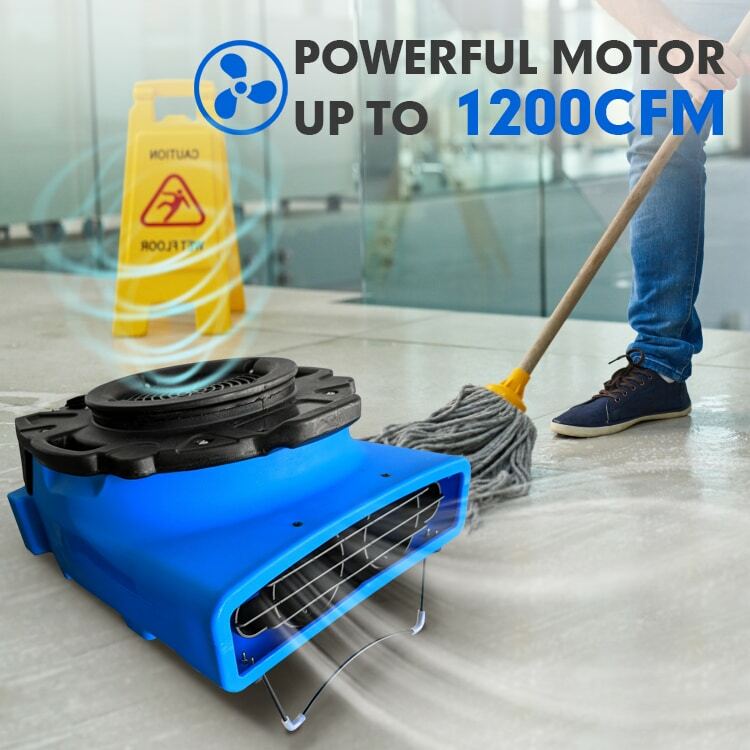 Piso tapete secador e ventilador, Air Mover, Air Mover, Water Damage Cleaning
