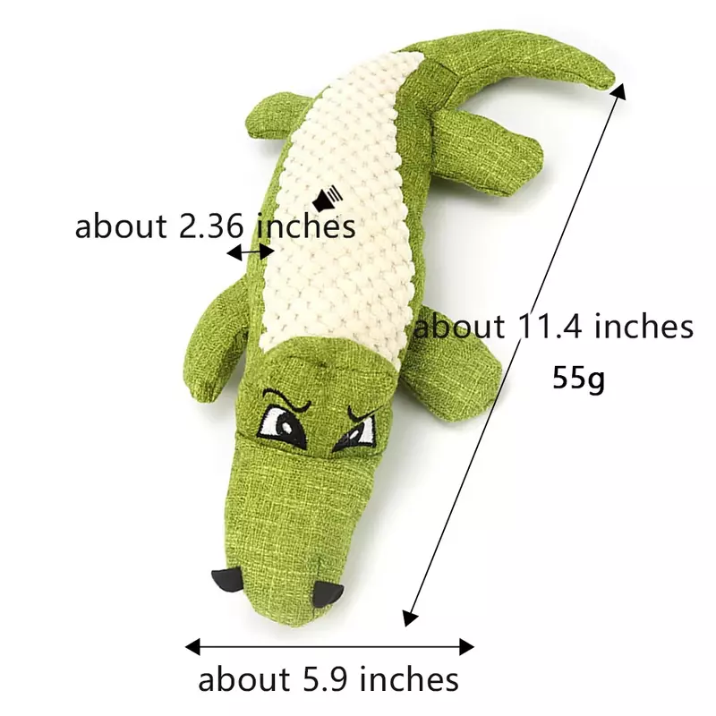 Dog Toy for Small Large Dogs Voice Crocodile Animals Puzzle Toy Bite Resistant Interactive Pet Clean Teeth Chew Toy Pet Supplies