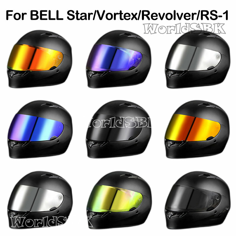 오토바이 풀 페이스 헬멧 바이저 렌즈, 도금 렌즈, 벨 퀄리티 DLX MIPS RS-1 RS-2