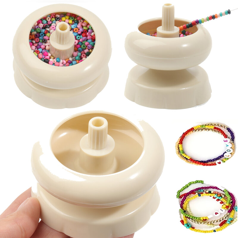 1pc Spinning Bead Bowl Waist Bead Spinner Quickly DIY Jewelry Making Beading Devices For Bead Bracelet Necklace Convenient Maker