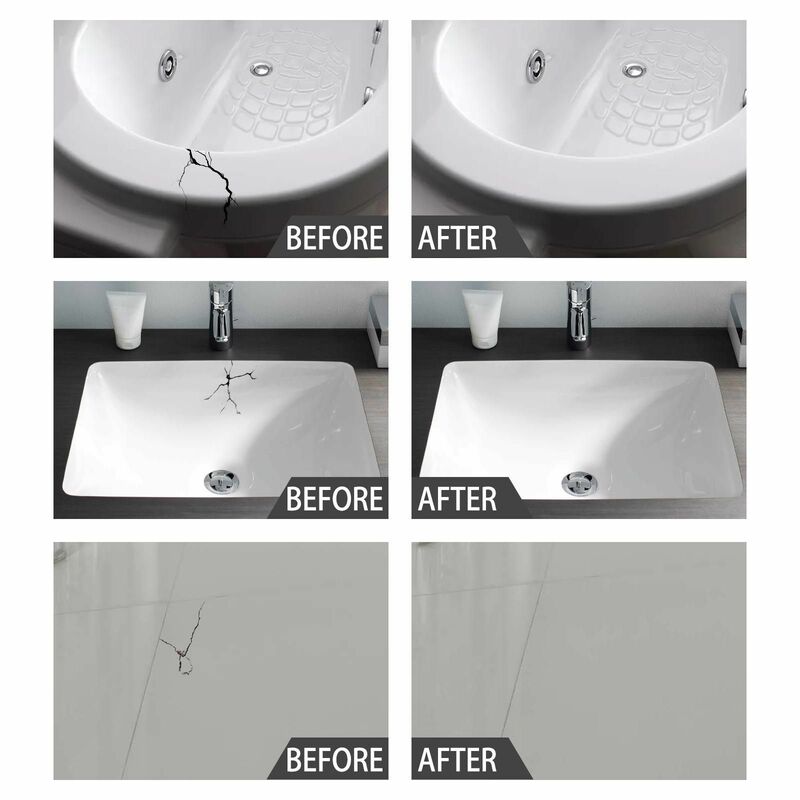 เซรามิคซ่อมวางสำหรับเซรามิคอ่างอาบน้ำอ่างสตูลห้องน้ำ Closestool กระเบื้องอ่างล้างหน้าอ่างล้างหน้า Crack Scratch ชิปรู Dents