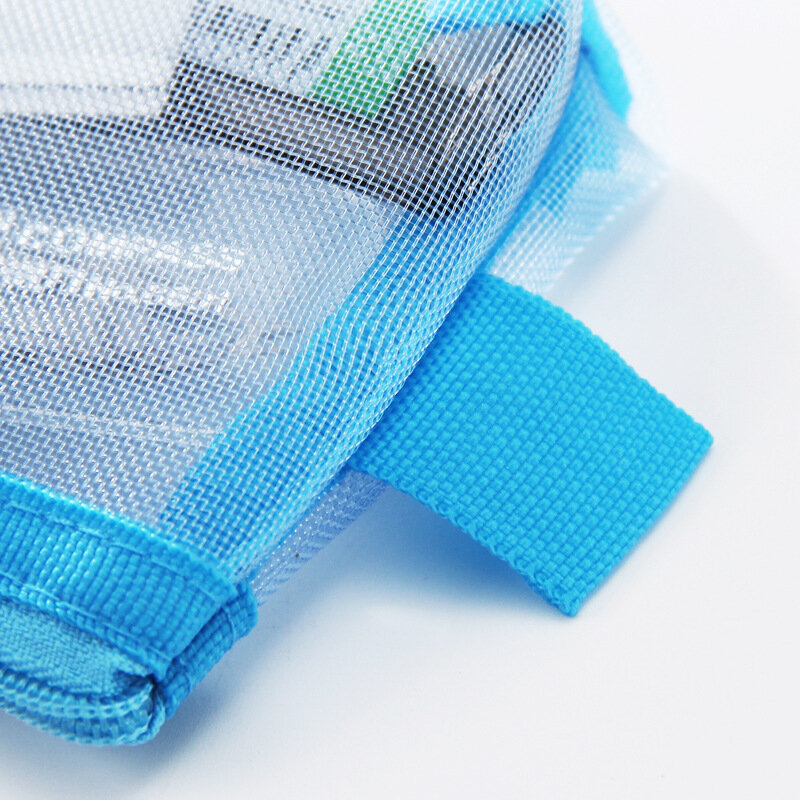 Transparent Nylon Mesh Bag Makeup Cosmetic Storage Bag School Office File Zipper Bag Student Pencil Test Paper Organizer