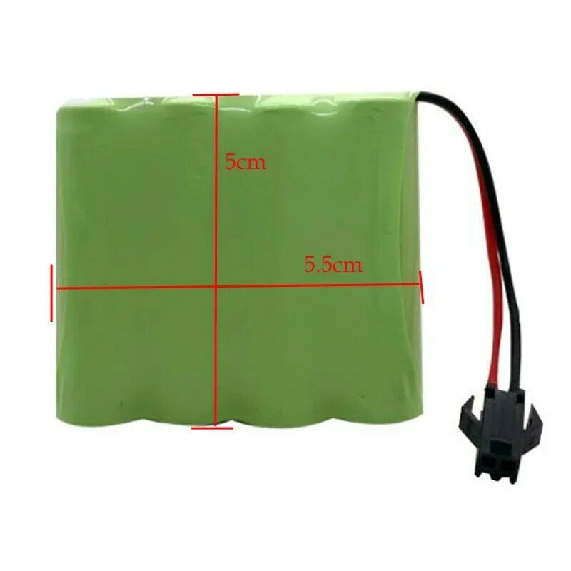 1PC High Capacity 4.8V 2000mAh 4x AA NI-CD NiCD RC Rechargeable Battery Pack for Helicopter Robot Car Toys with SM Connect Plug
