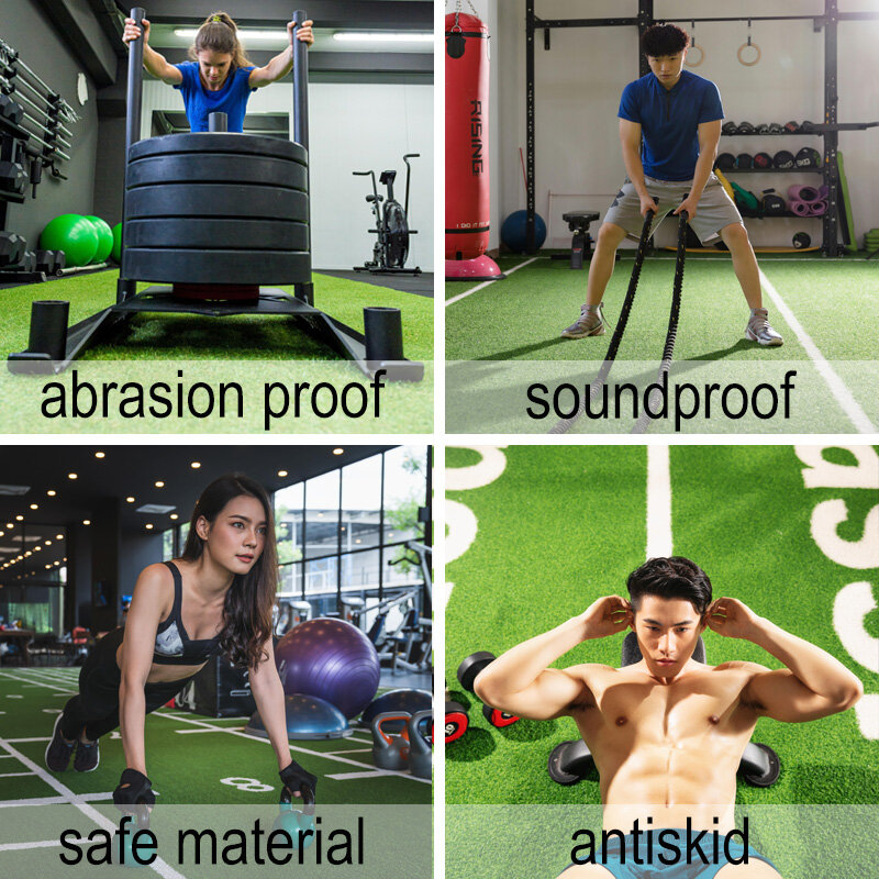 Grama artificial personalizada para o Gym, relvado verde, grama artificial