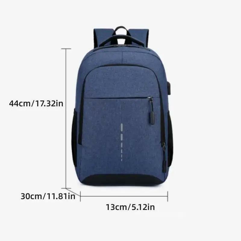 Mens BackPack Large Capacity School Bag Waterproof and Wear-resistant Simple Fashion Travel Student Computer Bag
