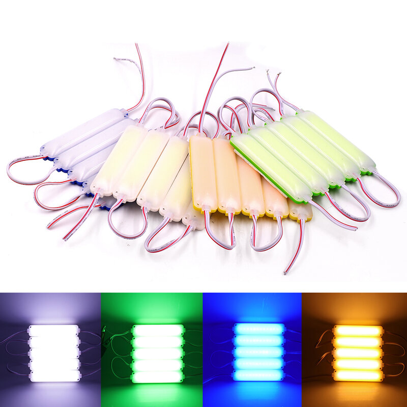 20Pcs High Bright COB LED Module Light DC12V DC24V 3W IP67 Waterproof for Outdoor Advertising Sign Lamp Backlight Module Lamp