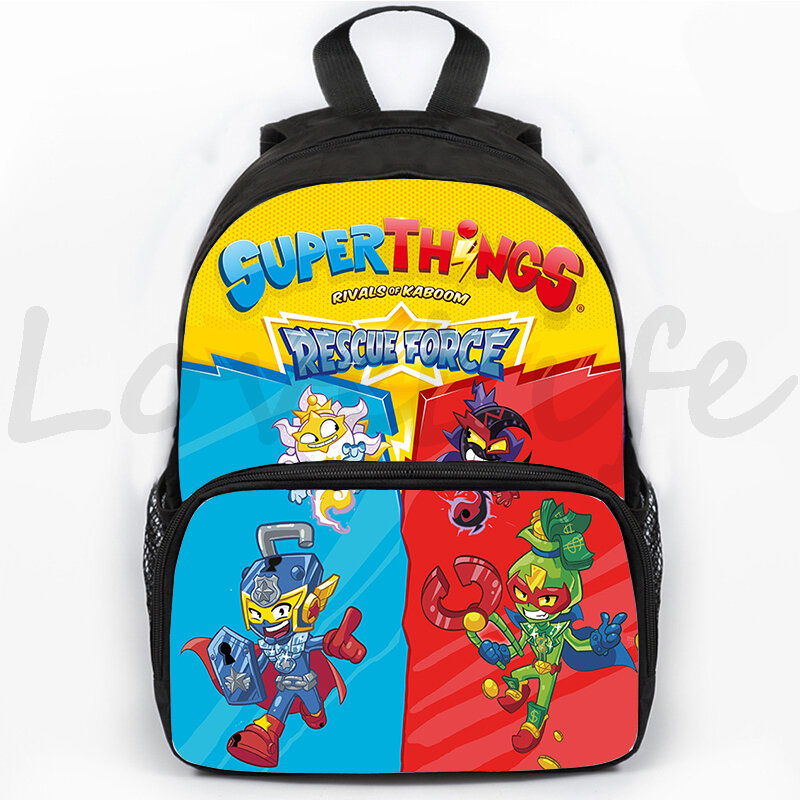 Anime Superzing Backpack Girls Boys Cartoon School Bag 16Inch Rucksack Teenager Travel Mochila Children Back To School Backpacks