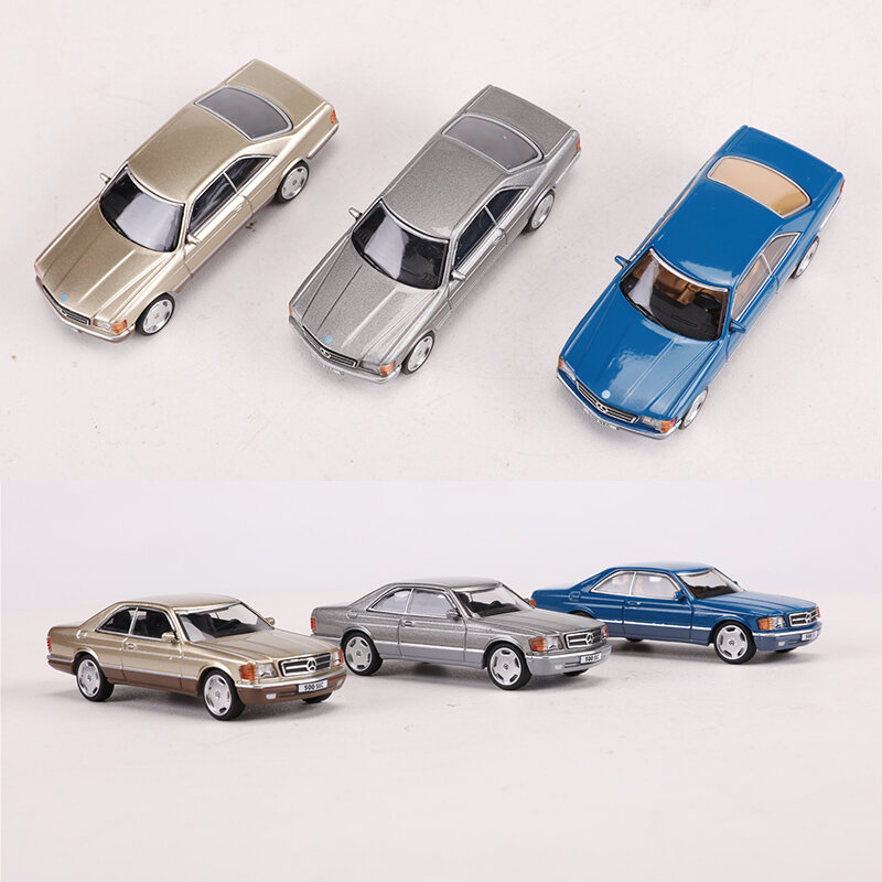Mercedes 500SEC Simulação Alloy Car Model, Veículos Brinquedos, Coleção Do Presente, DCT 1:64