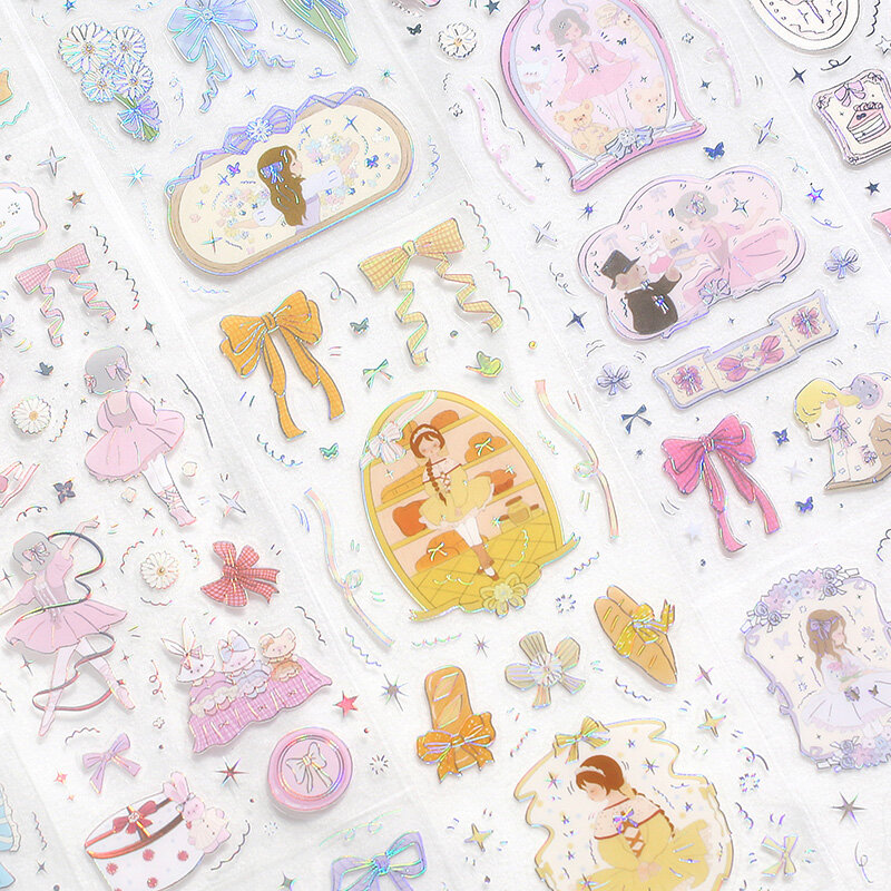 8 confezioni/lotto Dream Waltz series retro message PET sticker