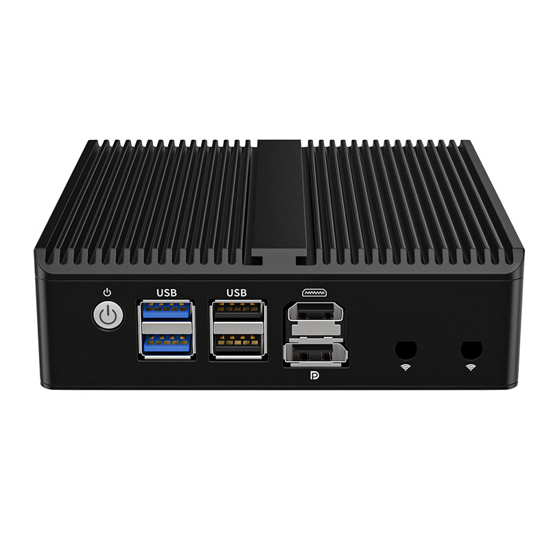 12th Gen Intel Pfsense Firewall N100 Router lunak 4x2.5G i226 i225 LAN NVMe tanpa kipas PC Mini HDMI2.0 OPNsense PVE ESXi komputer