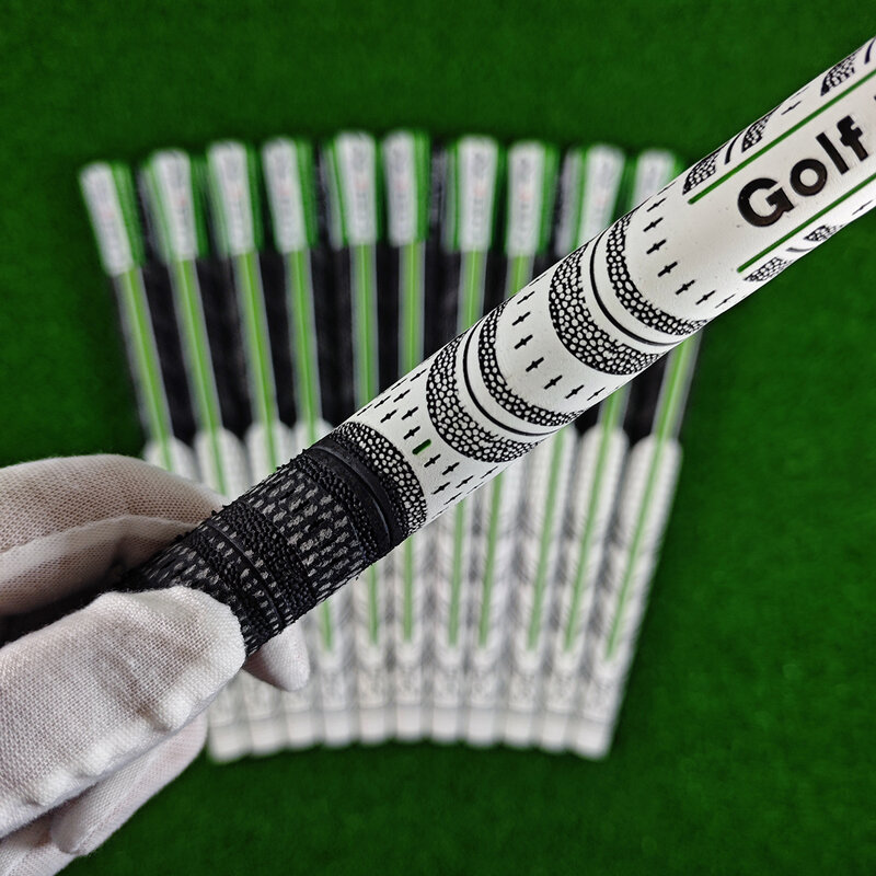Empuñaduras de palo de Golf, 13 piezas, tamaño medio y estándar, color verde