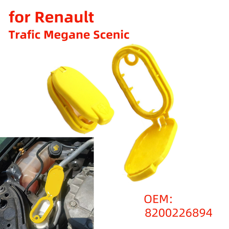 Tapa de depósito de líquido para parabrisas de coche, accesorio para Renault Tracic Megane Scenic, 8200226894