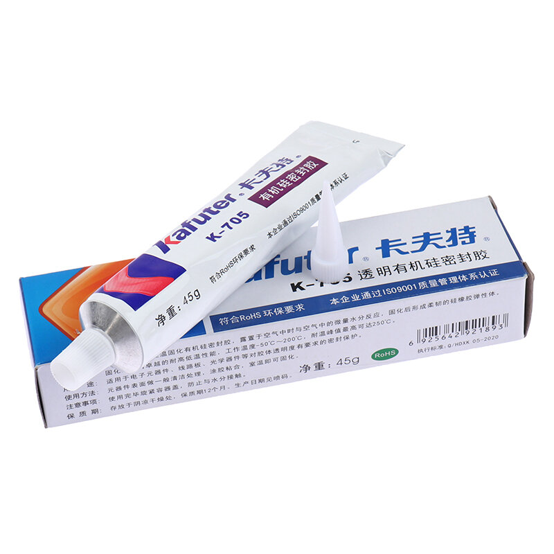 45g Silicone Industrial Adhesive K-705 RTV Silicone Rubber Transparent Glue