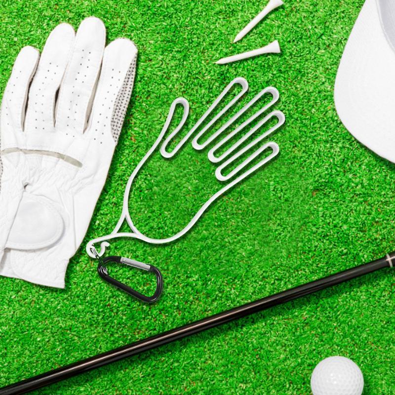 Golf Gloves Holder Golf Glove Keeper Sports Golfer Tool Gear Rack Dryer Hanger Stretcher With Buckles Shaper Tool Accessories