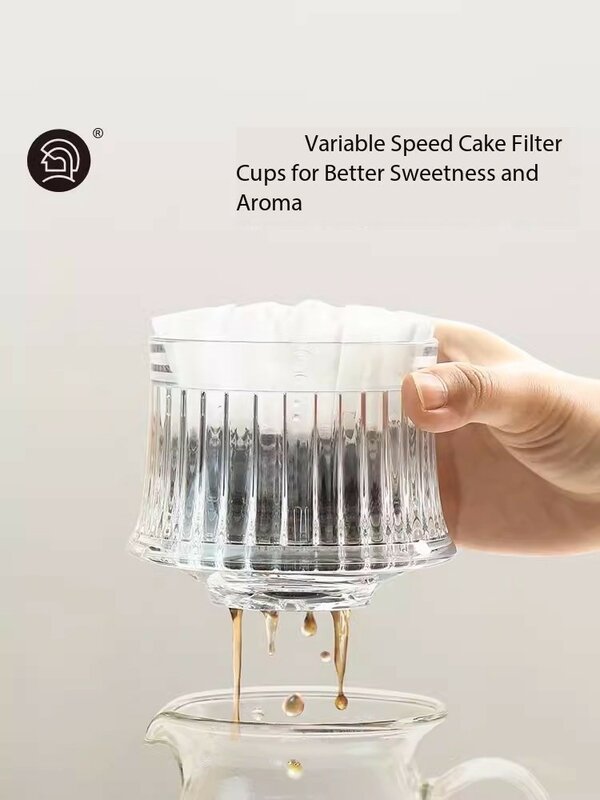 Hero PCTG-taza de filtro de café por goteo manual de velocidad Variable, embudo de café estilo goteo, filtro de fondo plano, taza de filtro de pastel