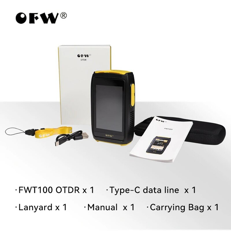 OFW-Mini réflecteur optique OTDR, testeur de fibre active en direct, 1550nm, 20dB, écran tactile OPM VFL iOLA