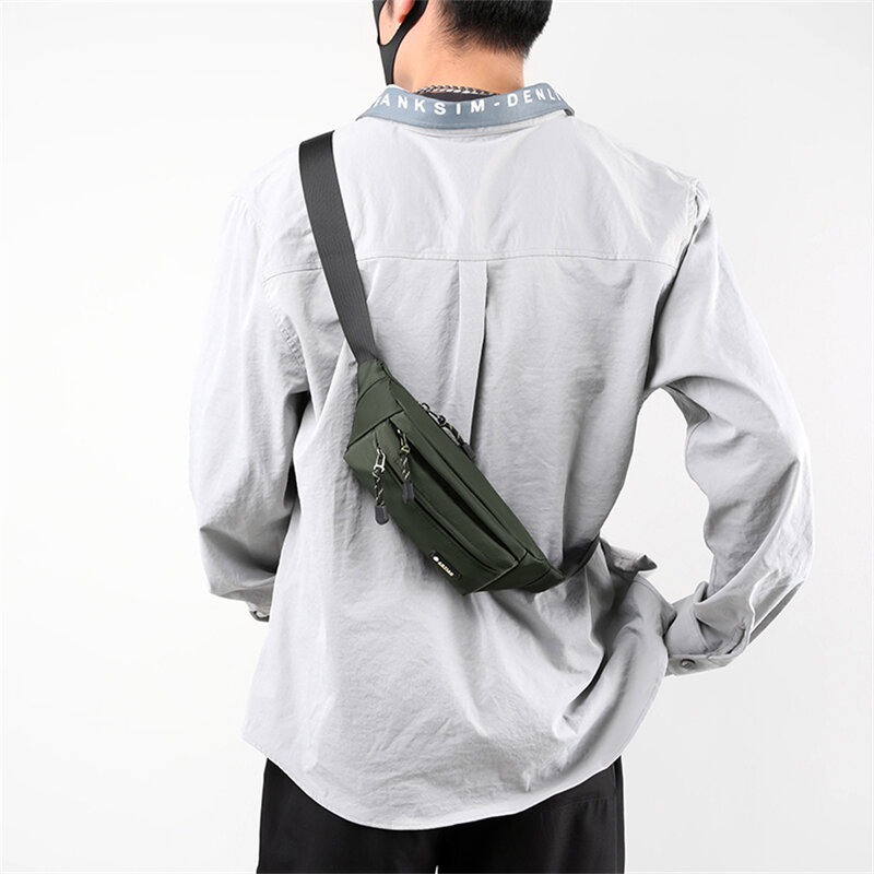 Cintura Packs para homens, Crossbody Bag, Carteira masculina, Travel Sling Bag, Moda