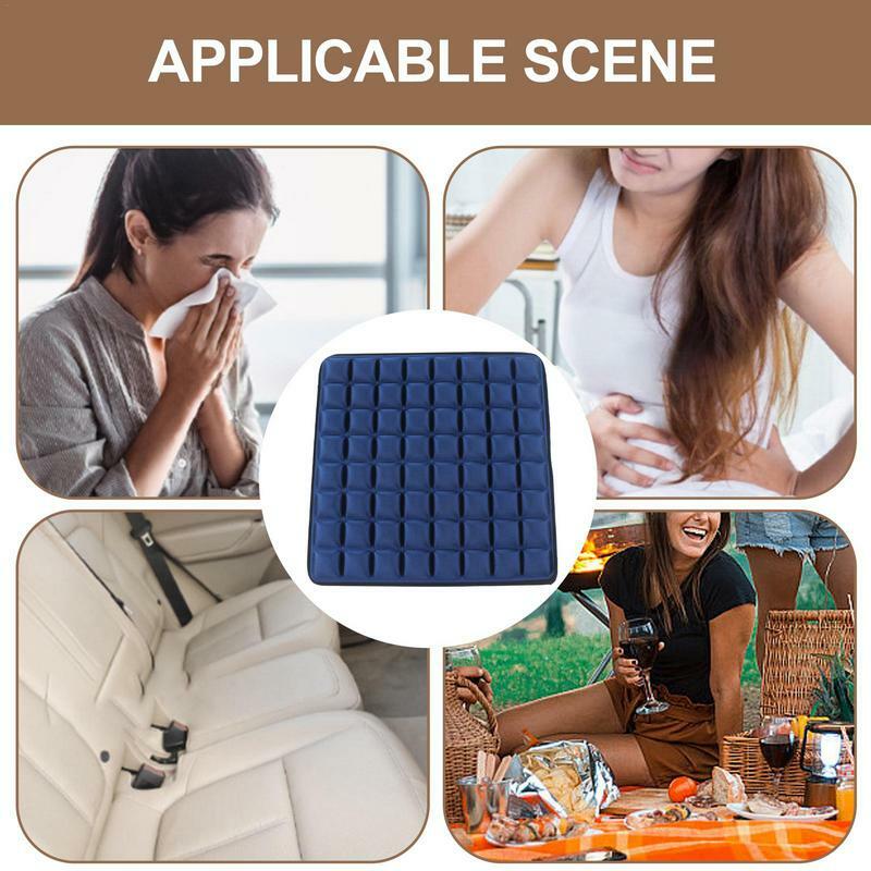 Chair Seat Cushion Breathable 3D Sitting Pillow Anti-Slip 17.7x17.7in Butt Support Comfortable Ergonomic Seat Cushions For Car