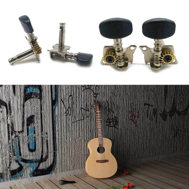 Stahlstift-Gitarren-Ukulele, 4-saitige Stimmschlüssel-Kits, 2R- und 2L-Gitarren-Maschinenkopf