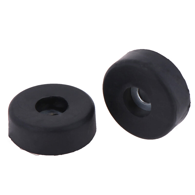 Black Universal Tape Rubber Pad, Black Feet Bumper Washer, 30 mm Holes, Diâmetro 5mm, Altura 10mm, 4Pcs