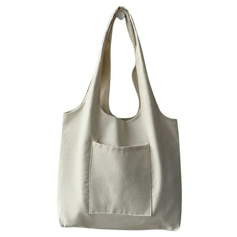 HHB01 tas bahu kasual untuk wanita, tas jinjing ramah lingkungan, tas belanja untuk wanita