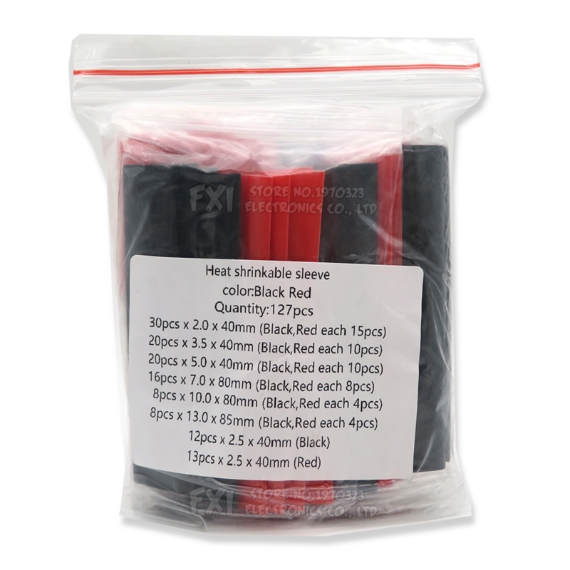 164PCS 127PCS 328PCS 530PCS Heat-shrink TubingThermoresistant Tube Kit ibuw Electrical Connection Wire Cable Insulation Sleeving