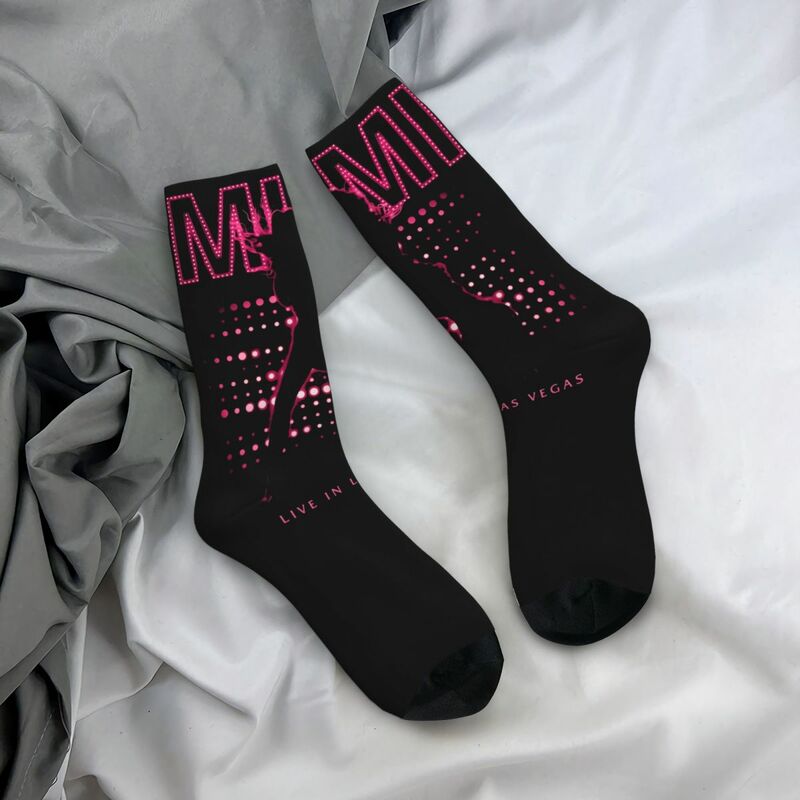 Meias de tubo médio de algodão para homens e mulheres, meias Mariah Carey Mimi 2024 Tour Middle, antiderrapante, celebração do Mimi Merch