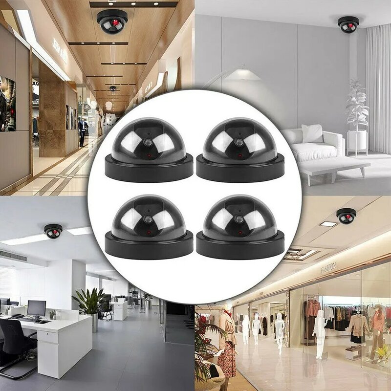 Kamera Kubah Palsu Wifi Luar Ruangan 4X Zoom Digital AI Kamera Nirkabel Deteksi Manusia Kamera Pengawas Keamanan CCTV Anti Maling