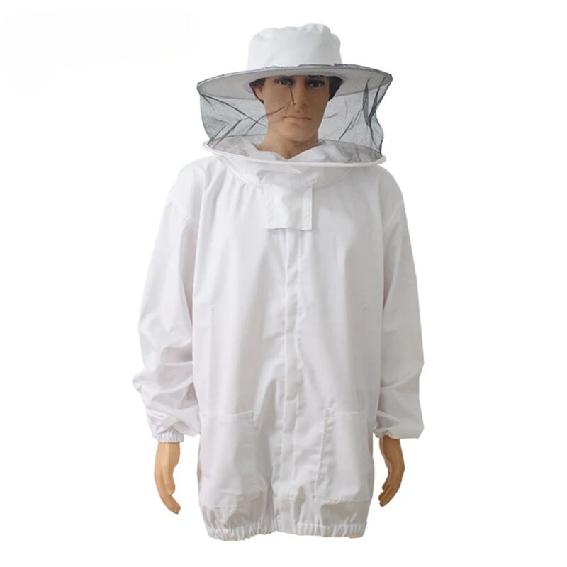 Beekeeping Protective Clothing Bee Jacket Beekeeping Suit Apicultura Clothes Beekeeper Costume Veil Hood Hat Anti-Bee Suit