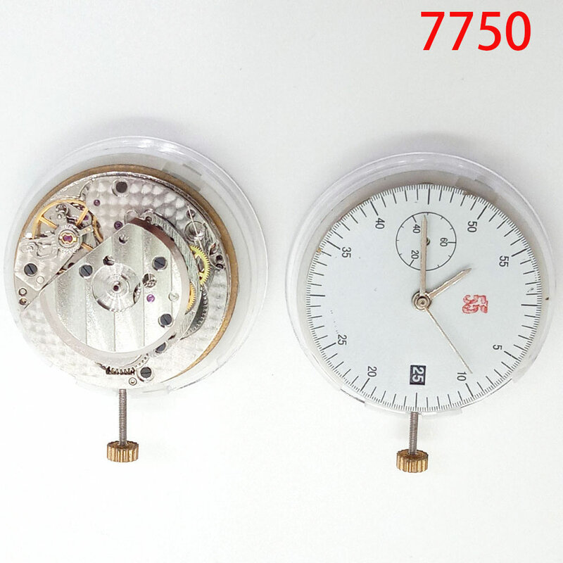 Kit de réparation mécanique automatique, mouvement de montre, 6 broches, double calendrier, 9 positions, 39,date, pièces et accessoires, 7750