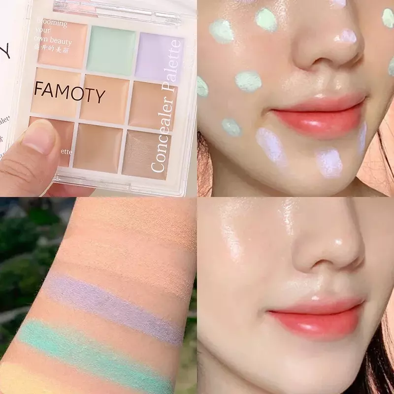 Moisturizing Concealer Cream Palette Waterproof Lasting Covers Acne Dark Circles Brighten Face Contour Korean Makeup Cosmetics