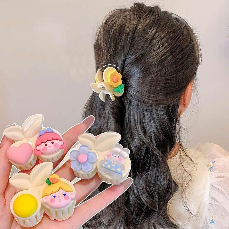 Pinza para el pelo para niña y mujer, pasador bonito de oso, garra de pelo de cereza, accesorios para la cabeza, horquilla de estilo coreano