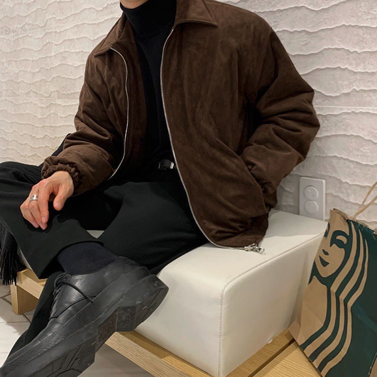 2023 남성용 겨울 파카 재킷, 힙합 단색 코트, 지퍼 한국 면, 푹신한 의류, B115, 고품질