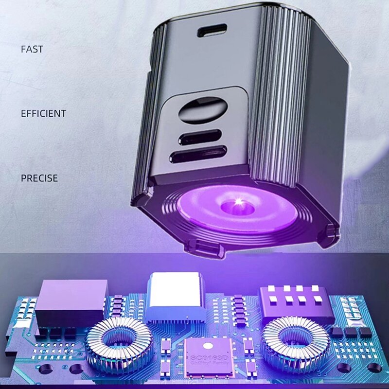 Lámpara de curado de pegamento UV para reparación de teléfono, fuente de alimentación de luz Led UV, 10 segundos, luz USB