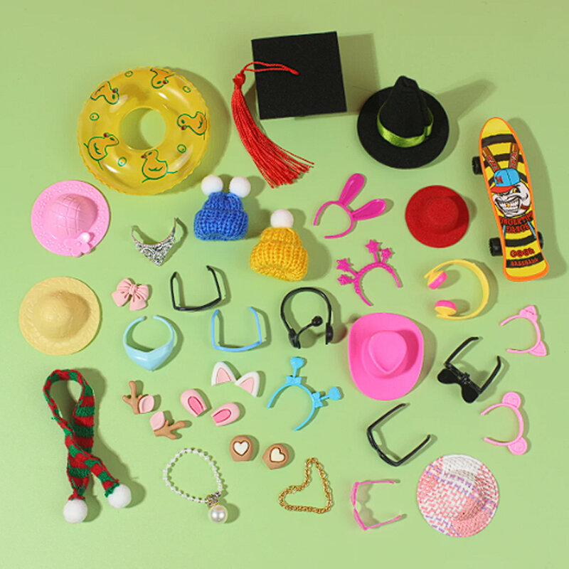 Accesorios de pato de goma para gafas de sol, anillo de natación de pato amarillo, cadena dorada, sombrero de lana con accesorios, regalos de tienda de gafas, n. ° 8, 50 piezas