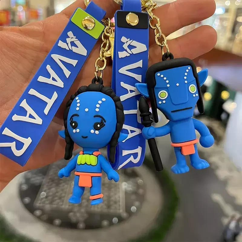 Gantungan kunci Avatar baru gantungan kunci liontin silikon Anime gantungan kunci ransel mobil rantai kunci Aksesori hadiah perhiasan natal