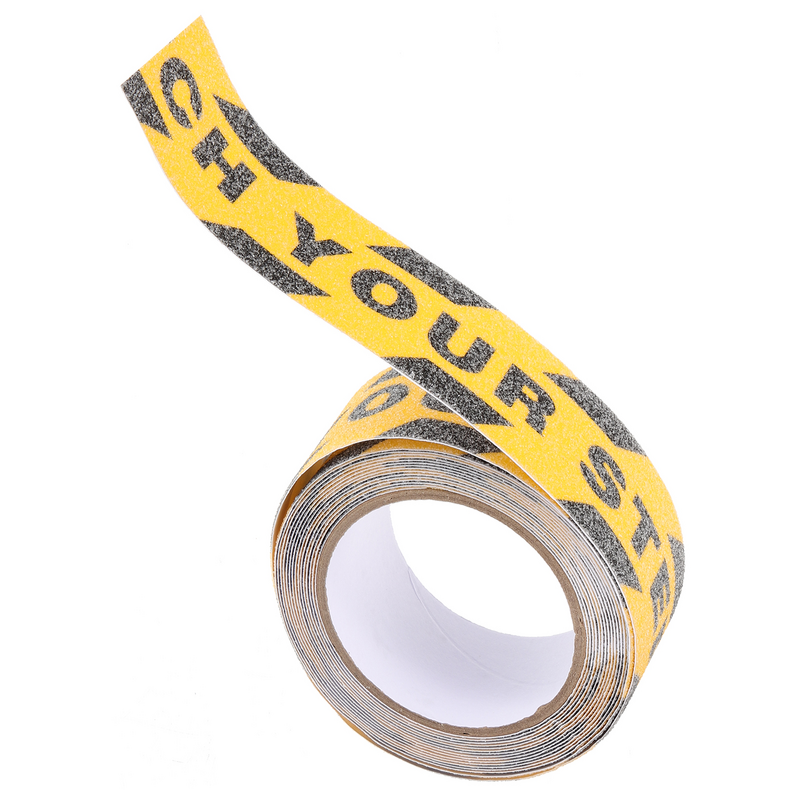 1 Roll Watch Your Step Stickers Adhesive Floors Warning Decals Warning Tapes Anti-slip Warning Stickers