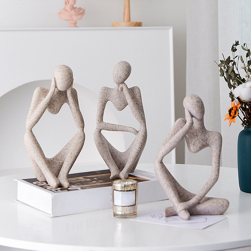 DIY thinker-3Dシリコンモールド,抽象的な天然石,金型,エポキシ樹脂,手工芸品,家の装飾