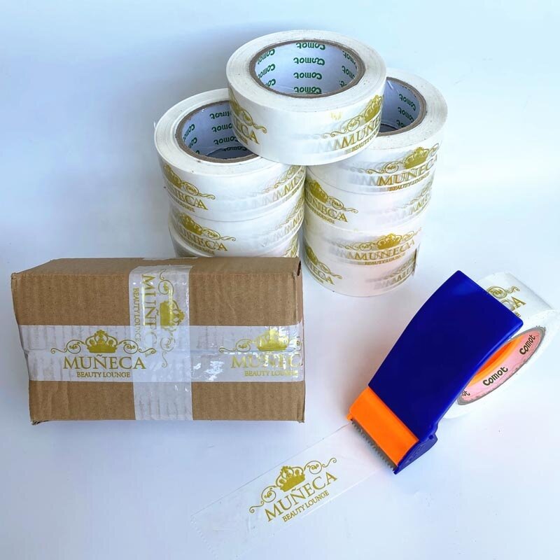 Op Maat Gemaakte Productgoedkope Custom Witte Verzending Tape Merk Verpakkingstape Met Logo