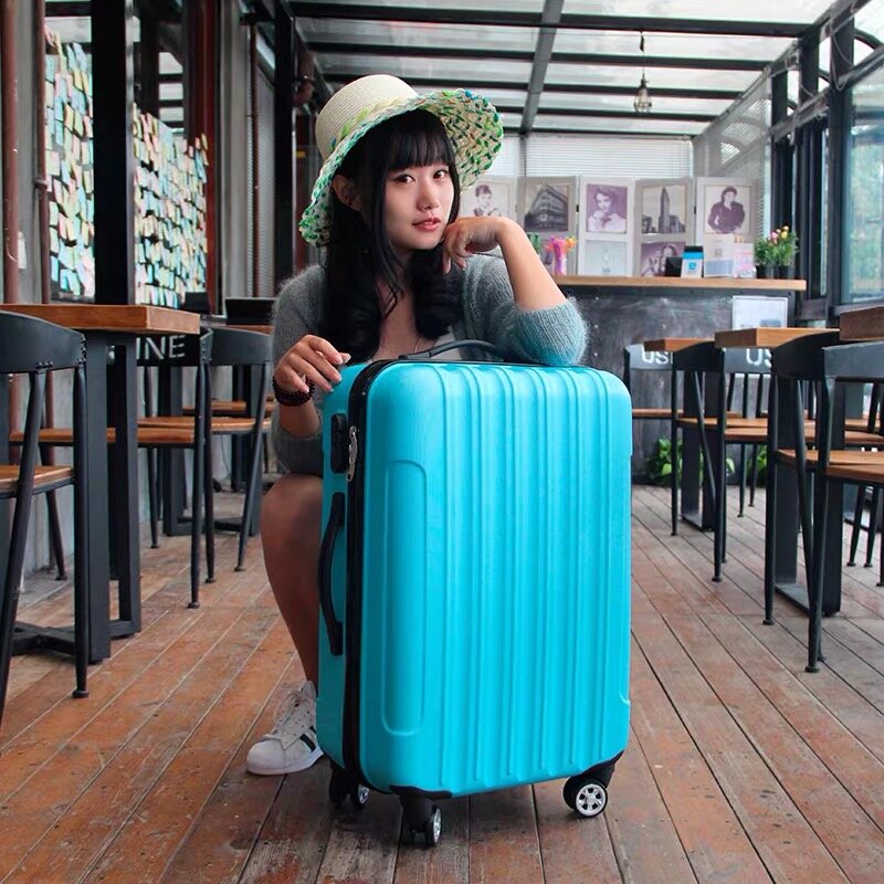 女性用荷物セット,360 ° ホイール付きスーツケース22/24/28インチ,20インチの機内持ち込み手荷物