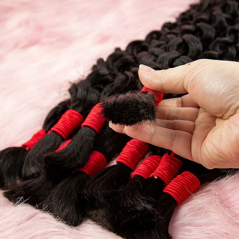 Натуральные человеческие волосы для плетения в стиле бохо