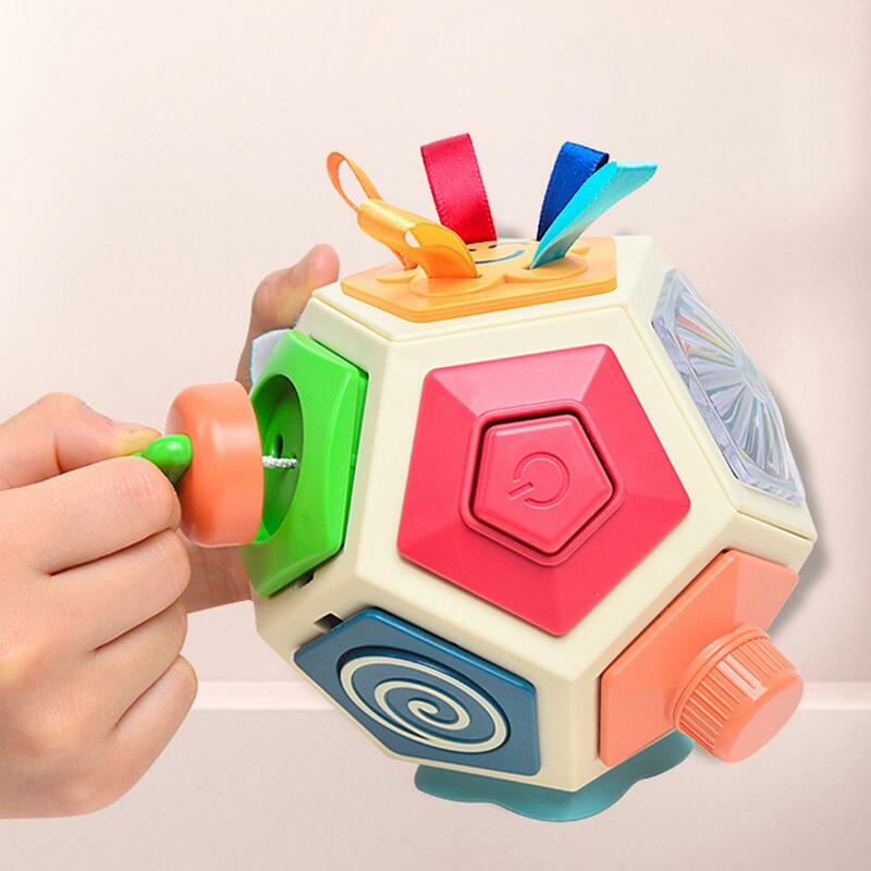 Sensorial bola ocupada para o bebê, brinquedos infantis, mão segurando, presente de aniversário