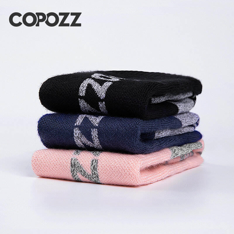 COPOZZ-calcetines térmicos de invierno para hombre y mujer, medias cálidas de lana merina para Snowboard, ciclismo, esquí y fútbol
