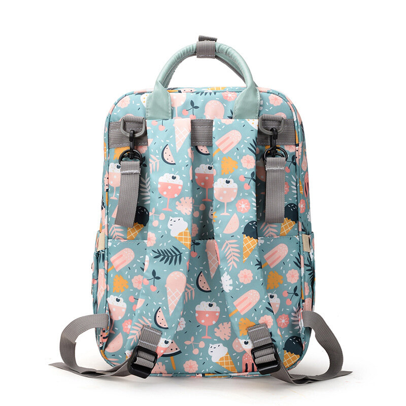2023 Mommy Bag Multi-function Printed Diaper Bag Backpack Fashion Large Capacity Baby Bags Travel Bag For Stroller